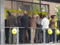 Startactiviteit N-VA Diepenbeek op het Marktplein.